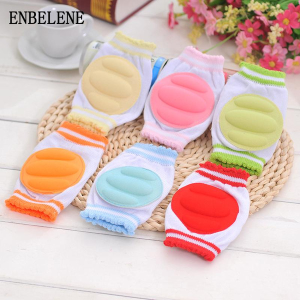 newborn baby Kneepad Cozy Cotton breathable sponge children knee pads walk crawl protection 6 random color