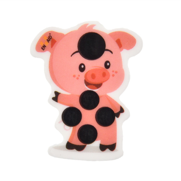10 PCS/Lot Baby Cartoon animal Forehead Thermometers Sticker LCD Digital Strip Body Fever Kids Care Thermometer For Children