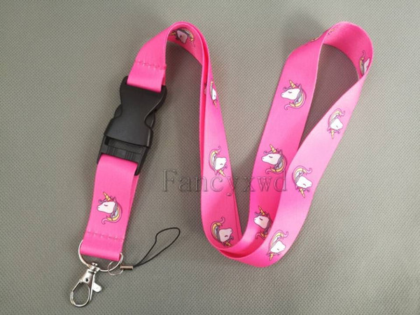 Unicorn Keychain LANYARD Neck Phone Accessories Strap Charms ID Card Badge Holder