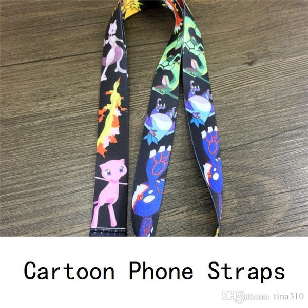New Pocke Pikachu cartoon Cell Phone Straps Cartoon cartoon Straps Mobile Phone Lanyard Keychain ID card Neck Straps B0409