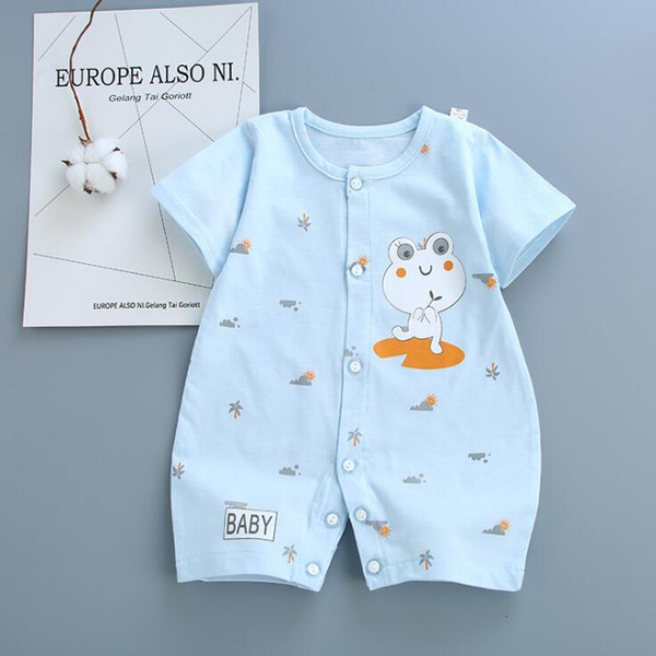 Baby Rompers Letters Short Sleeve Newborn Onesies Summer Cotton Toddler Romper Cute Infant Bodysuit Boutique Clothes