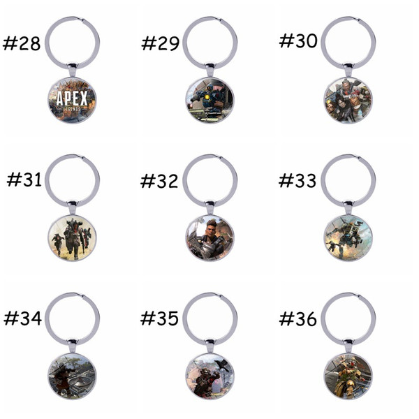 36 Styles Apex legends Keychain Ring Toy Gift Hot&Classic Game Alloy Metal Pendant Jewelry Kid Cartoon Accessories Birthday Gift Fans Gift