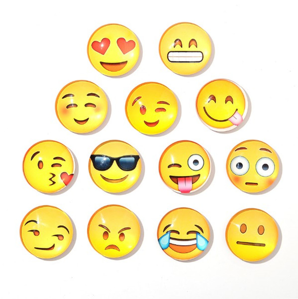 Fridge Magnet Emoji PVC 25MM Magnet Home Decor Refrigerator Magnetic Stickers Refrigerator Magnets new design free shipping