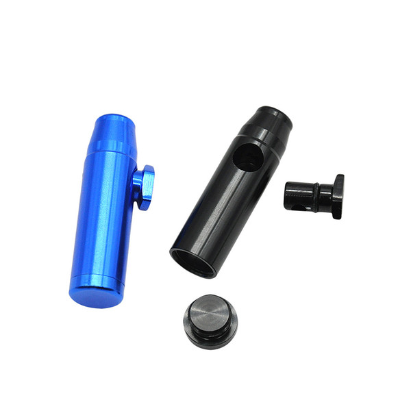 2019 New Multi Style Colorful Metal Snuff Bullet Shape Smoking Pipe Nose Aluminium Alloy Innovative Design Portable High Quality AA1932