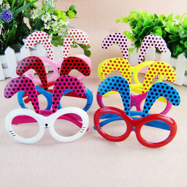 Baby Girls Cute Long Ears Frames Children Eyewear Summer Beach Accessories Kids Party Pink Theme Dress Children Photographic Decoration Part