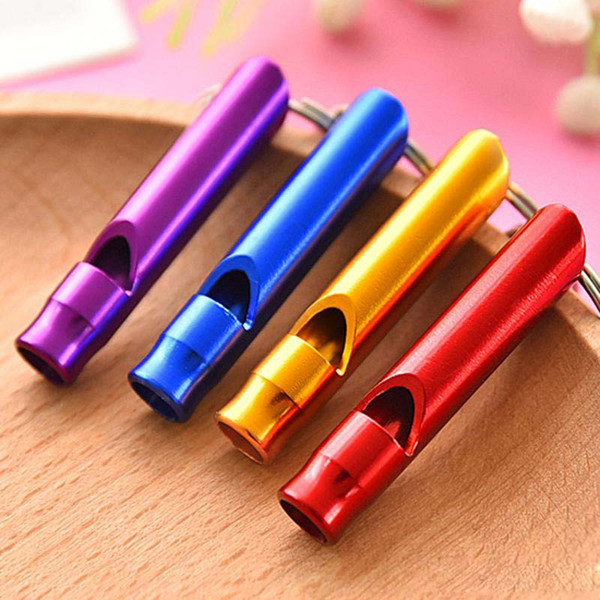 Lifesaving Whistle Creative Calls Aluminum Alloy Anodic Oxidation Treatment Emergency tool For Camping Hiking Dog Training Whistle