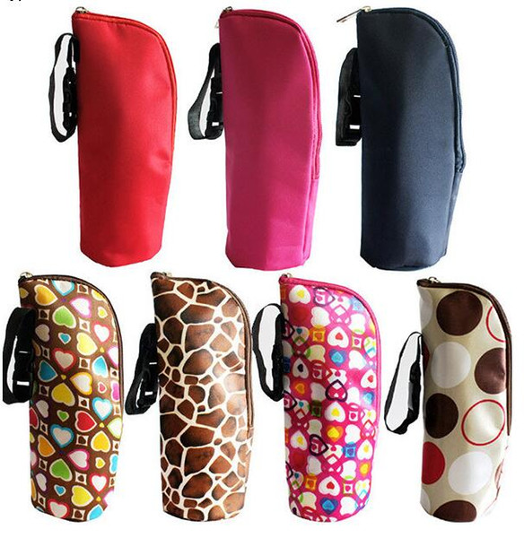 8 Colors Bottle Insulation Storage Bag Travel Portable Baby Feeding Milk Bottle Warmer Mummy Tote Bags Stroller Hanging Bags