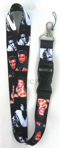 Elvis Presley Keychain LANYARD Neck Phone Accessories Strap Charms ID Card Badge Holder