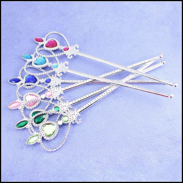 Prettybaby Girls Frozen plastic fairy Magic wand baby girl 9 colors frozen plastic kids Hair Accessories Pt0037#