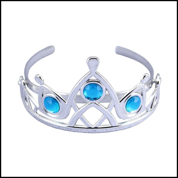 Prettybaby Girls Silver color Tiara baby girl 6 colors frozen plastic hairbands kids Cinderella Hair Accessories Pt0032#