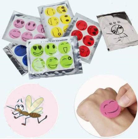 Emoji Mosquito Repellent Sticker Mosquito Repellent Insect Bug Repel Sticker Citronella Oil Smile Face Repel Sticker 1lot=1000set=6000pcs