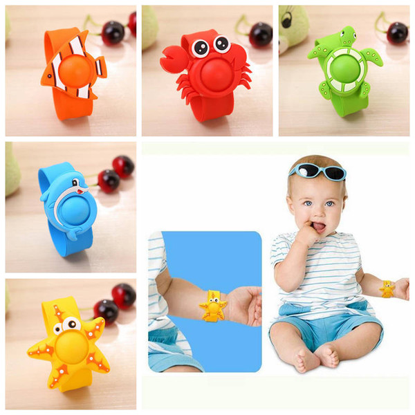 Baby Anti-mosquito bracelet Kid's natural plant oil waterproof repellent watch outdoor anti-mosquito reusable silicone bracelet CLS89