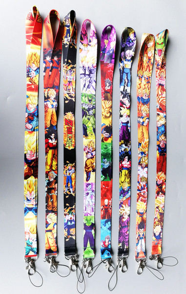 New 45x2.5cm Dragon Ball Z LANYARD For Key Card ID Chain Neck Straps Party Gifts Wholesale