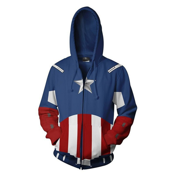 New Avengers Captain America Captain America Anime 3D Sweatshirt