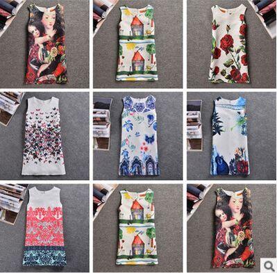 Baby Girls Dress Flower Dresses Children Dress Princess Print Dresses Kids Flower Skirt Print 2018 New Party Clothes Size 2Y-7Y
