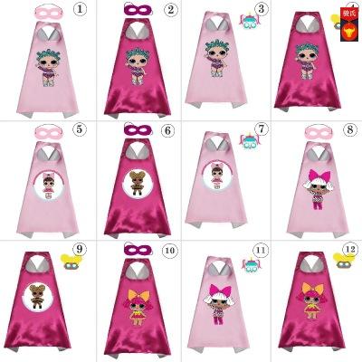Cartoon LOL Surprise Doll Cosplay Costumes and Dress up for Kids Perfect Party Costume Cloak and Mask