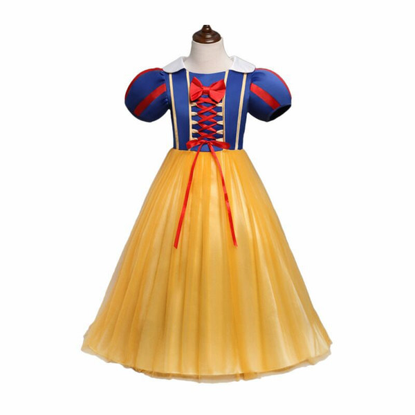 Baby girl cosplay princess costume snow White party tutu dresses Girl Halloween princess dress children clothing for 3-8T kids