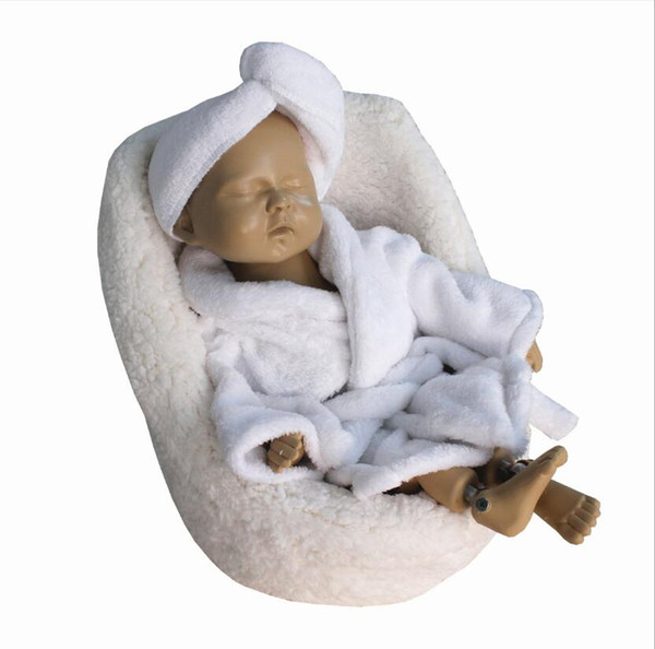 New Children's Photography Props Sofa 0-6M Baby Photo Modeling White Small Sofa Cartoon Clothing Free Shipping