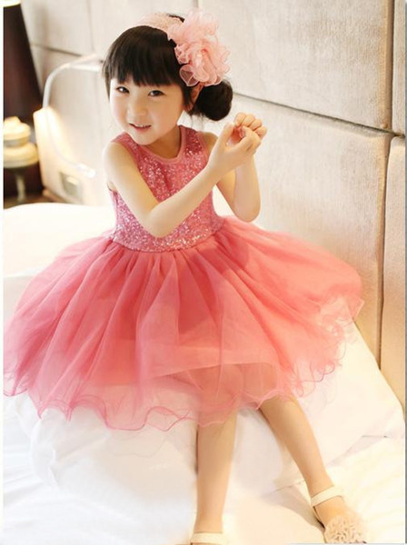 High Quality Baby Girl Dress Lace Vest Dress for Girl Infant Princess Birthday Party Wedding Dresses For Baby Girl Chirstening