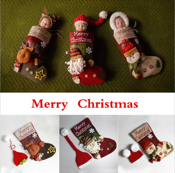 New Photography Clothing European and American Style Baby Photography Clothing Photo Cartoon Christmas Theme Sleeping Bag