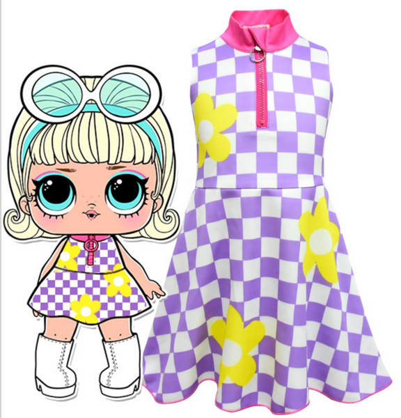 Girls dress surprise children cosplay costumes children's Halloween show performance show