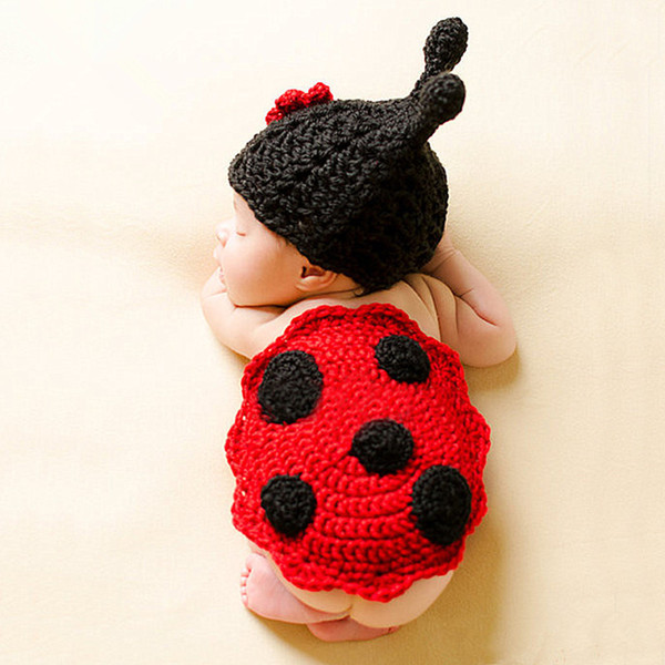 Baby costume photography knitting sets newborn photography props hats wrap accessoire photographie baby photo props