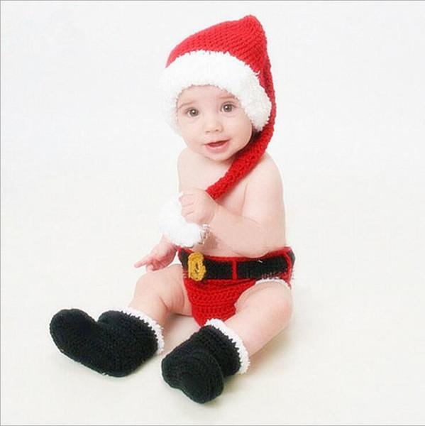 2017 Hand Made Knitting Baby Sets Boys Clothing Girls Photography Prop
