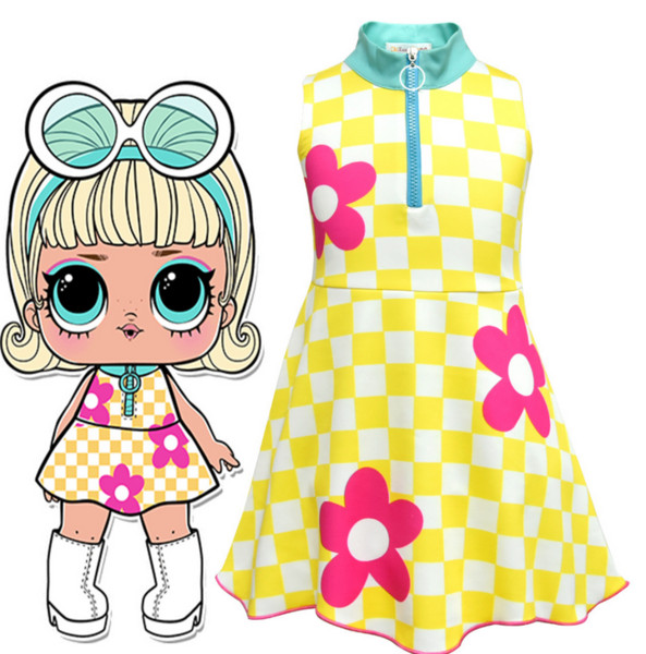 Children's cosplay dress doll girl dress children's Halloween show performance show 8703(6pcs/lot)