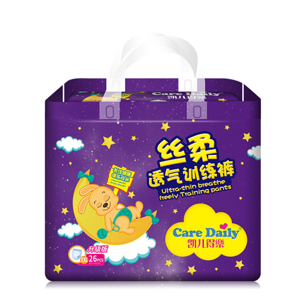 Care Daily Breathable Baby Training Pants Silky Ultra Soft Dry XL 28 Pieces Extra-Extra-large size Toddler 12-17kg pull-up diaper