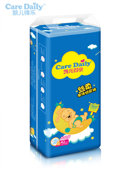 Care Daily Breathable Healthy Extra Large 12-17kg Diapers Package Dry XL 42 Pieces of one bag Baby Silky Ultra Soft Disposable Diaper