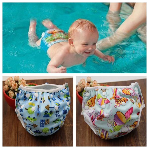 Unisex free Size Waterproof Adjustable Swim Diaper Pool Pant Swim Diaper Baby Reusable Washable Pool Diaper 16 Color