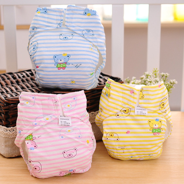 Baby Cloth Diapers - 100% Cotton Adjustable & Washable Reusable Baby Cloth Nappy-Wholesale