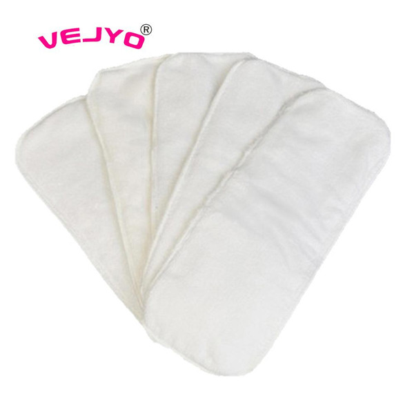 10Pcs/lot Fast to Dry Reusable 3 Layer Microfiber Insert Baby Cloth Diaper Mat Nappy Inserts Easy to Wash Changing Liners