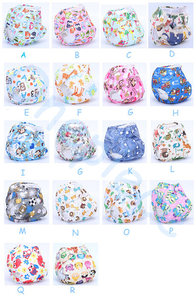 2020 High quality Organic Printed Cartoon Colorful baby Cloth diapers with insert Nappy Free Shipping