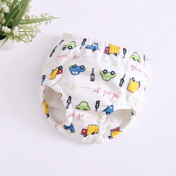 17 Colors Baby Toddler Training Pants 6 Layers Cotton Changing Nappy Infant Washable Cloth Diaper Panties Reusable EEA709