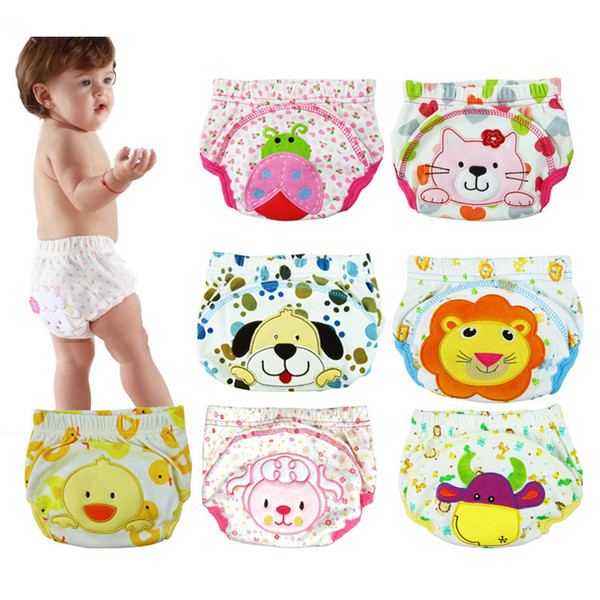 5pcs/set baby diaper children's underwear reusable nappies training pants panties for child Wholesale