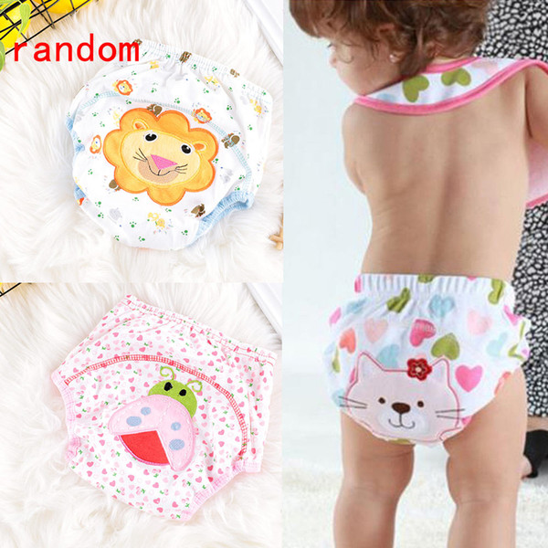 Toilet Pee Potty Training Pant Diaper Underwear Baby suits For Baby Boy Girl's Soft and water absorption Nappies 2pcs