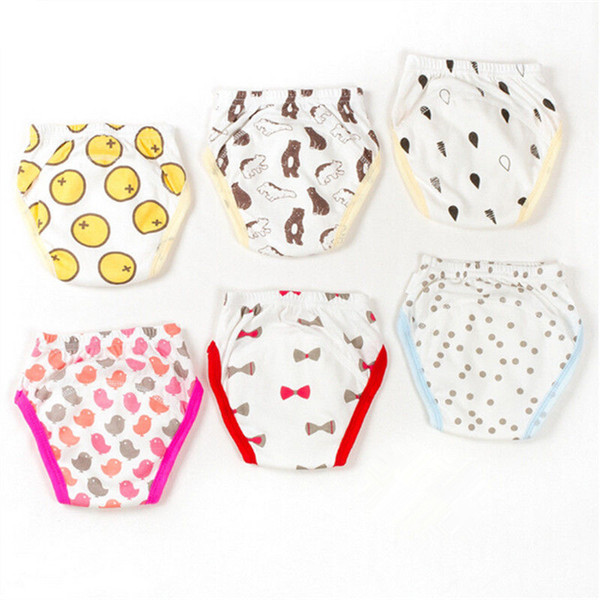 1 Piece Washable Baby Toilet Training Pants Infant Learning Shorts Underwears Boy Girl Cloth Nappies Reusable SY010