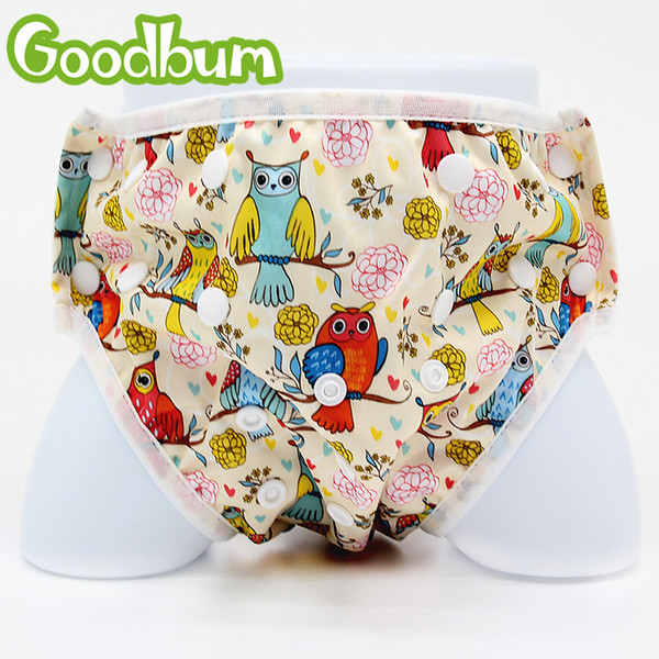 Goodbum Baby Swim Diaper Unisex Cute Nylon Swimming Nappies Summer Swimwear Resuable Infant Swimwear Baby Girl Swimsuit Diapers