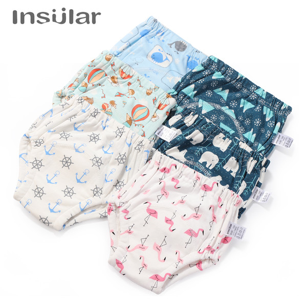 Baby Diapers Reusable Nappies Cloth Diaper Nappy Washable Toddler Girls Boys Baby Waterproof Cotton Potty Training Pants