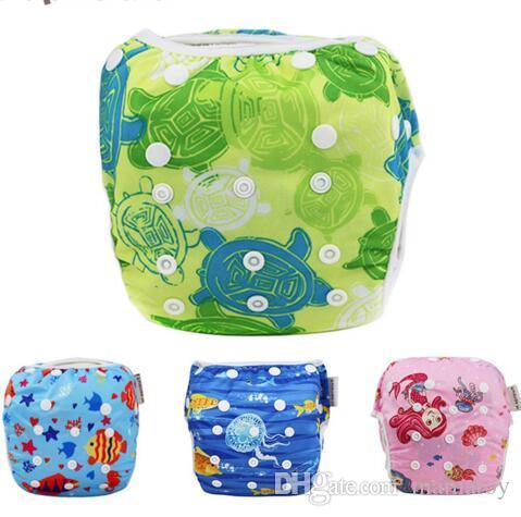 Adjustable Baby kids Swim Diaper Nappy Pants Baby Toddlers Boys Girls Reusable Swimming Trunks Swimwear Board Shorts