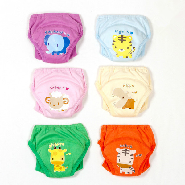 1 Piece Fashion Anti-Side Leakage Nappies Shorts Baby Toilet Training Pants Infant Learning Underwears Washable