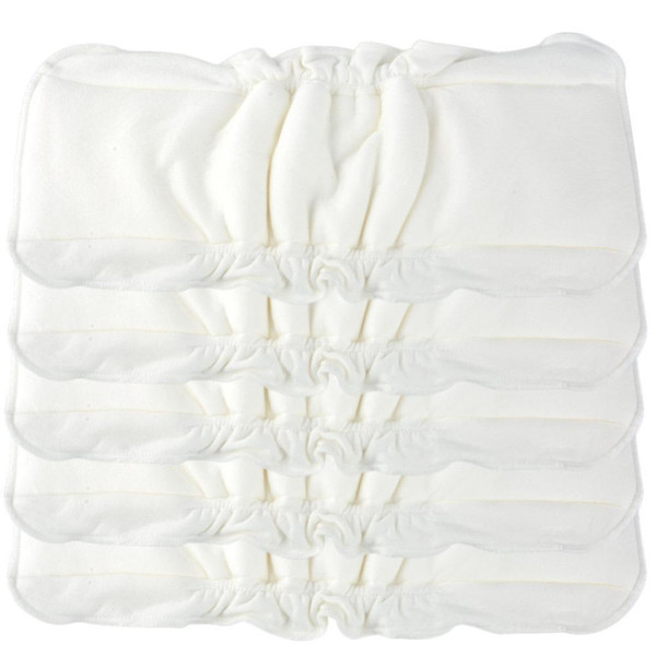 Baby Cotton Soft Washable Baby Prefold Cloth Diaper Breathable Diapers Comfortable 3 Layers Ultrafine Fiber Diapers New