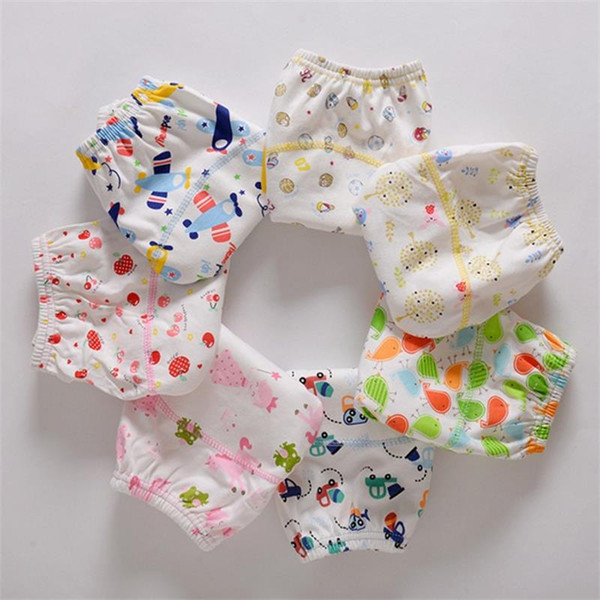 NEW ! Baby Diapers Children Reusable Underwear Breathable Diaper Cover Cotton Training Pants Can Tracked free shipping