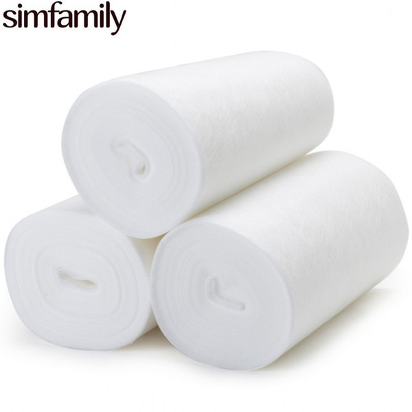 [simfamily]1 Roll Bamboo Flushable Liner,100 Sheets/Roll Biodegradable Disposable Baby Nappy Changings For 3-36 Months, 3-15 Kg