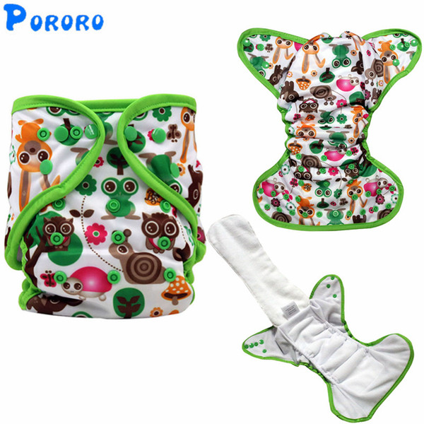 Baby Washable Cloth Diaper Nappy Cover Pockets AIO PUL Digital Printed Baby Cloth Diapers Nappy Changing Reusable Diapers