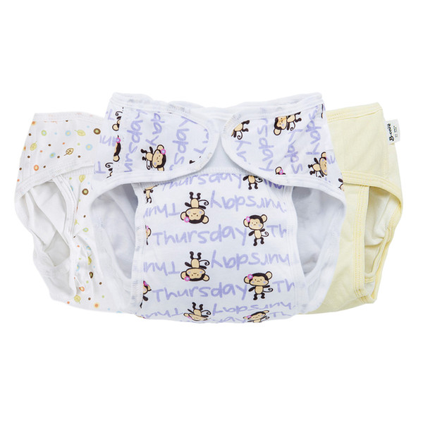 Neutral Adjustable Baby Pure Cotton Cloth Diapers Reusable Nappy Pants Infant Baby Boy Reusable Waterproof Diapers