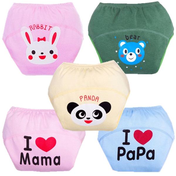 1Pcs Cotton Baby Training Pants Baby Diapers Nappies Reusable Diapers Nappy Changing Kids Underwear Children Boys Girls Diaper