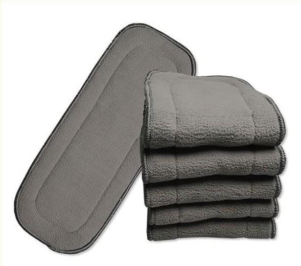 2015 New Babyland Diaper inserts 5 layers Bamboo Charcoal inserts Baby Changing Pads Baby Diapers 30pcs/lot free shipping