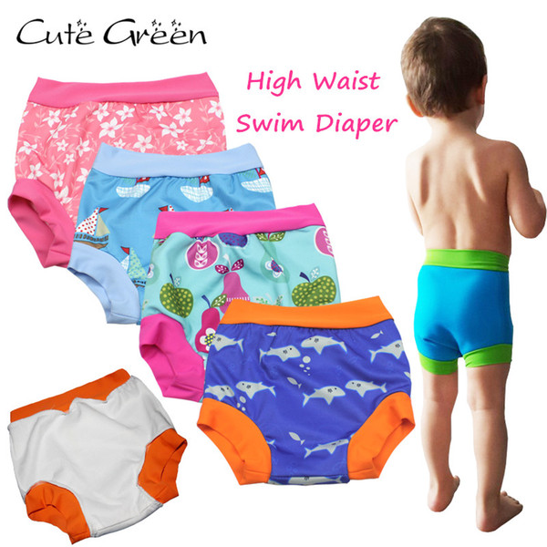 High Waist Baby Swim Diaper For Baby Swimming;Reusable Swimming Diapers Baby Nappies Washable Pool Pant;Baby Cloth Diaper Nappy